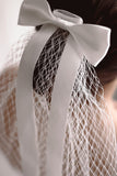 Bridal Satin Bow Veil