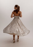 Mini Sequin Reception Dress