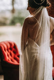 Pearl Cathedral Wedding Veil - Velo Bianco