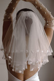 Handmade Heart Wedding Veil