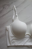 Push Up Deep V Neck Bra - Velo Bianco