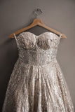 Midi Sequin Evening Wedding Dress - Velo Bianco