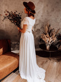 Try At Home - Bohemian Two Piece Wedding Dress
