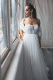Kimi Bridal Gown with detachable sleeves