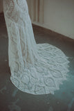 Bohemian Beach Bridal Gown