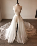 Detachable Bridal Tulle Overskirt